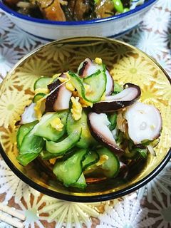 蛸ときゅうりと玉子の酢の物(母の味②)-レシピのメイン写真