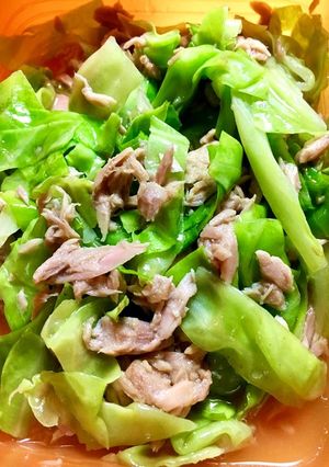 レンジ★キャベツとツナの蒸し煮-レシピのメイン写真
