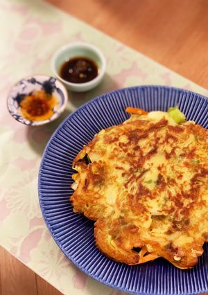 【リメイク】かき揚げのタネで作るチヂミ-レシピのメイン写真