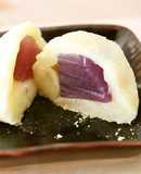 朝昼おやつ♪冷凍餅で羊羹を包んだ★あん餅