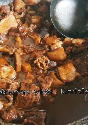 柔らか牛スジ煮込み(味噌仕立て)-レシピのメイン写真