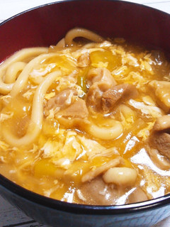 鶏肉とふわふわ卵のあんかけうどん-レシピのメイン写真