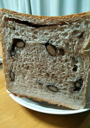 ２斤で作る黒豆食パン-レシピのメイン写真