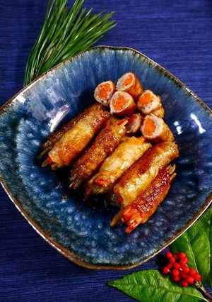簡単お節！豚肉☆千切り八幡巻-レシピのメイン写真