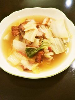 余った白菜とベーコンDE具だくさんスープ-レシピのメイン写真