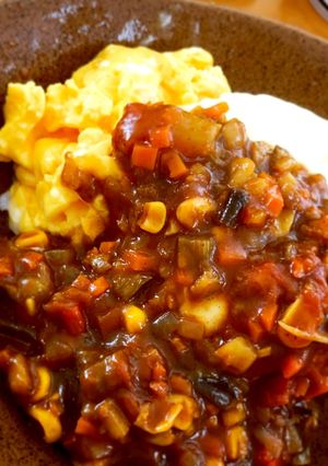 レンジだけで簡単美味しい残り物野菜カレー-レシピのメイン写真