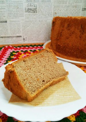ほうじ茶シフォンケーキ-レシピのメイン写真