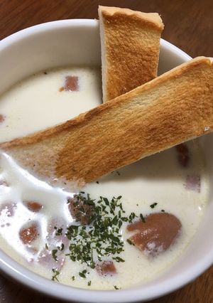 【牛乳大量消費】材料３つのミルクスープ★-レシピのメイン写真