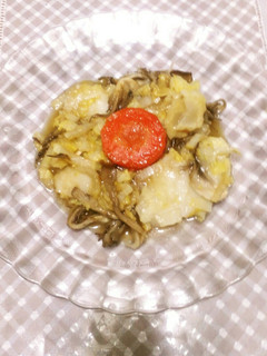 舞茸香る♪お餅と白菜のバター風味-レシピのメイン写真