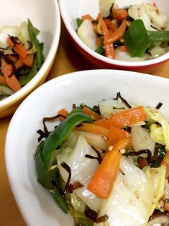 白菜の塩昆布炒め-レシピのメイン写真