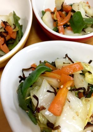 白菜の塩昆布炒め-レシピのメイン写真