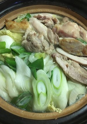 土鍋で水炊き-レシピのメイン写真