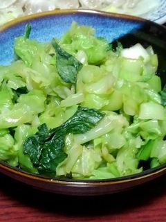 キャベツとチンゲン菜のポン酢お浸し-レシピのメイン写真