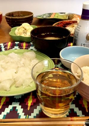 お父さんが伊勢海老のお刺身を作ったよ-レシピのメイン写真