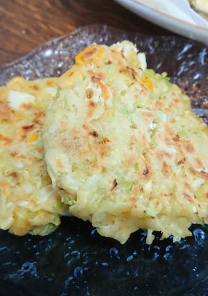 クリーミーな✨グリーンお好み焼き-レシピのメイン写真