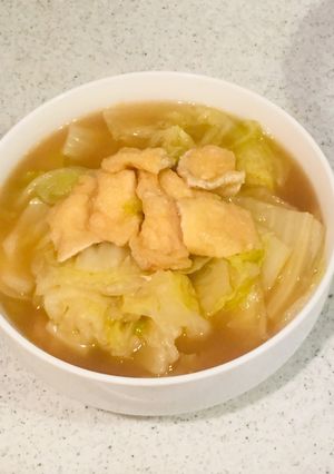 白菜と油揚げのたいたん（煮物）-レシピのメイン写真