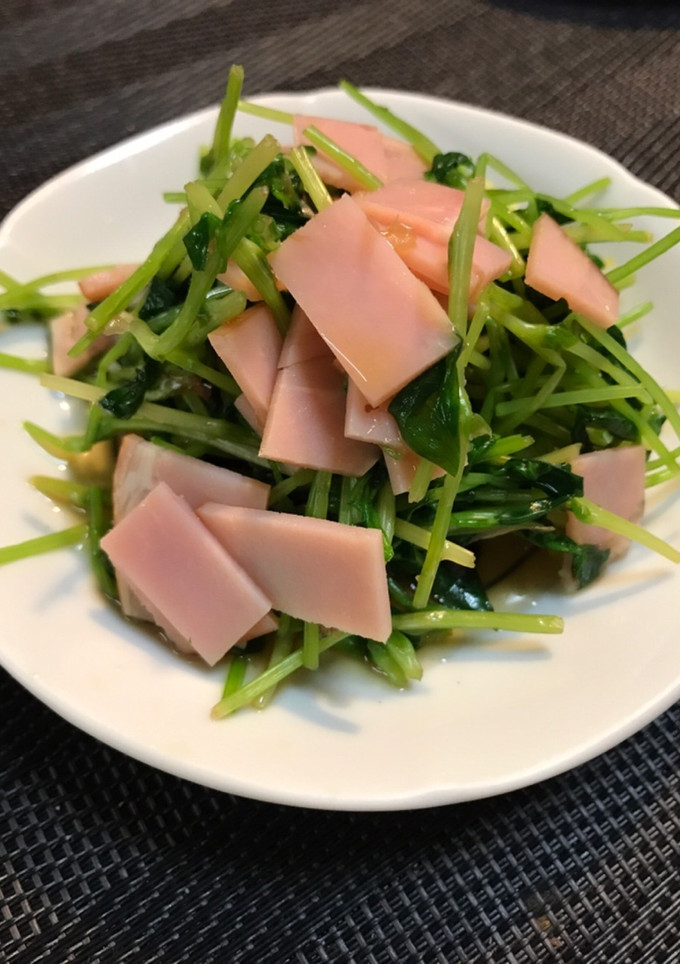 簡単豆苗とハムのおひたし-レシピのメイン写真