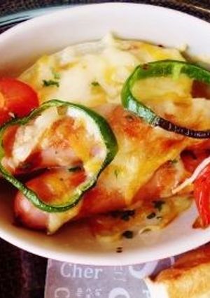 ピザ風あらびきソーセージと野菜焼き♪～♪-レシピのメイン写真