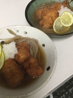 唐揚げ蕎麦-レシピのメイン写真