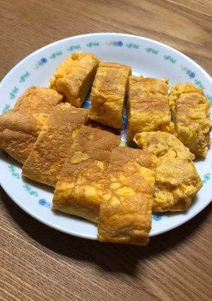 簡単 スフレ卵焼き 糖質ゼログラム!-レシピのメイン写真