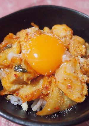 ガッツリ！鶏キムチ丼-レシピのメイン写真