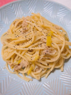 ネギとツナの和風パスタ-レシピのメイン写真
