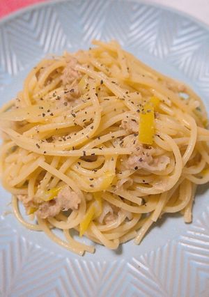 ネギとツナの和風パスタ-レシピのメイン写真
