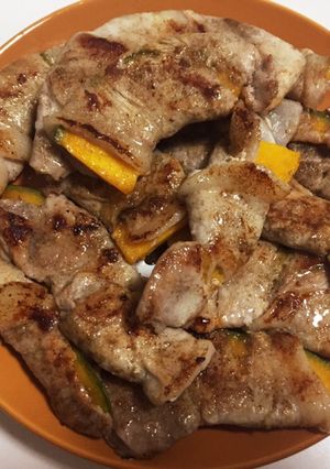 かぼちゃの豚肉巻き【弁当にも】-レシピのメイン写真