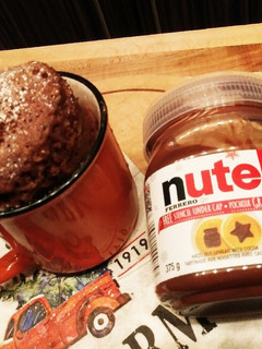 簡単!レンジでヌテラマグカップケーキ-レシピのメイン写真