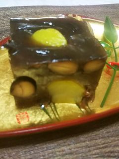 黒豆と栗で羊羹-レシピのメイン写真