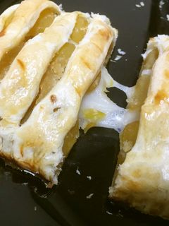 余ったお餅と栗きんとんで!マロンパイ!-レシピのメイン写真