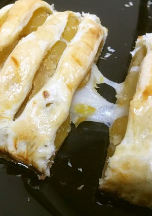 余ったお餅と栗きんとんで！マロンパイ！-レシピのメイン写真