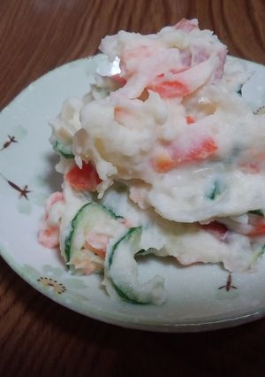 焼き豚入り！お酢で爽やかポテトサラダ-レシピのメイン写真