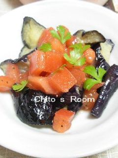 揚げなすとトマトのサラダ-レシピのメイン写真