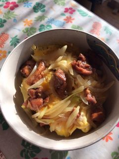 焼き鳥缶で親子丼-レシピのメイン写真