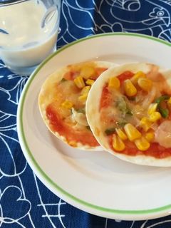 保育園おやつ★餃子パリパリピザ-レシピのメイン写真