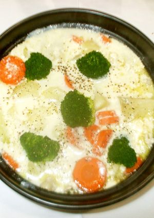 豆乳スープ♪簡単豆乳シチューをコンソメで-レシピのメイン写真