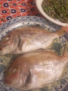 小鯛の酒蒸し(ねぎダレ)-レシピのメイン写真