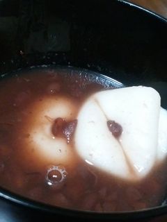 ゆであずき缶で簡単ぜんざい-レシピのメイン写真