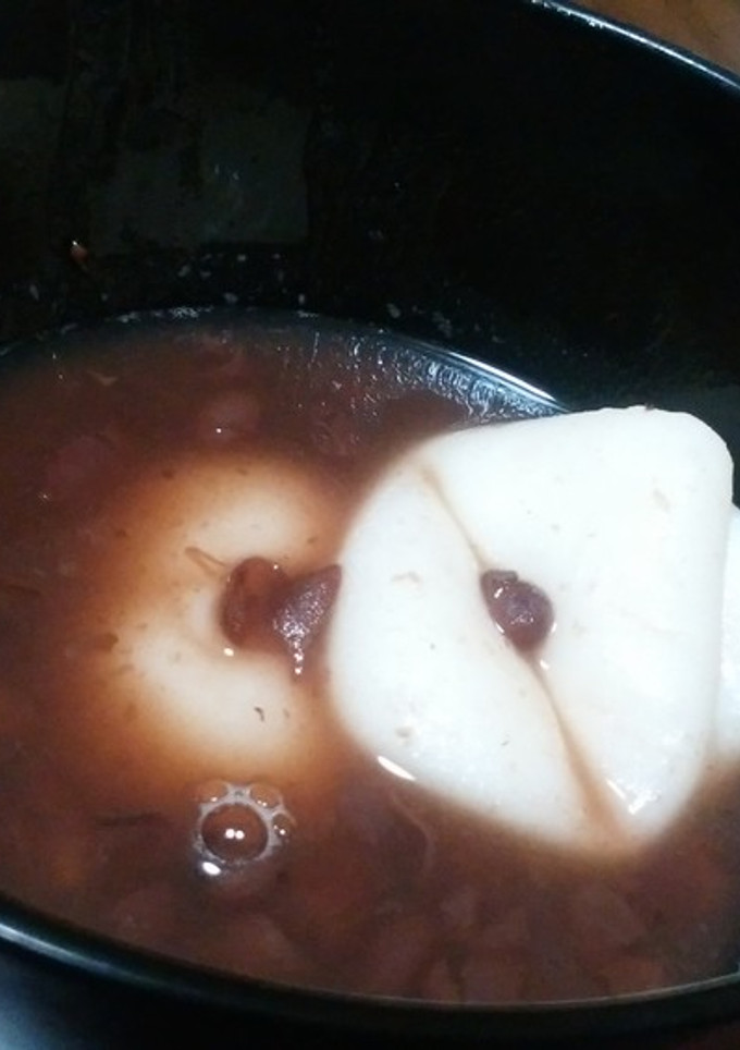 ゆであずき缶で簡単ぜんざい-レシピのメイン写真