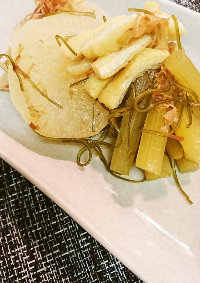 ふきと大根と揚げ煮物-レシピのメイン写真