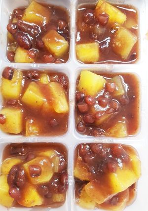 離乳食完了期～おやつ小豆缶でさつまいも煮-レシピのメイン写真