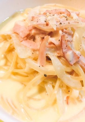 簡単！カルボナーラ-レシピのメイン写真