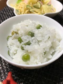 ☆土鍋で豆ごはん☆-レシピのメイン写真