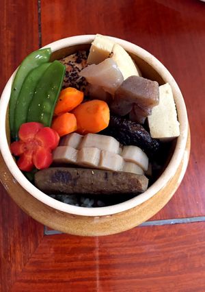 お節リメイク煮物（筑前煮）と茶飯で釜飯風-レシピのメイン写真