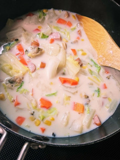 鍋野菜で☆簡単ミルクスープ-レシピのメイン写真