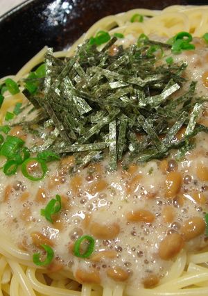 柚子胡椒✿納豆と長芋のとろふわぁ～パスタ-レシピのメイン写真