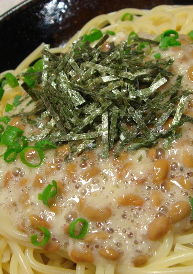 柚子胡椒✿納豆と長芋のとろふわぁ～パスタ-レシピのメイン写真