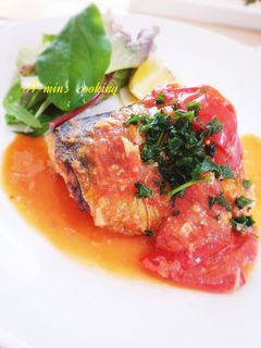 楽うま♡サバのトマトみそ煮-レシピのメイン写真