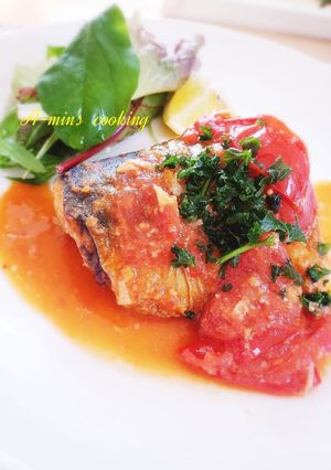 楽うま♡サバのトマトみそ煮-レシピのメイン写真